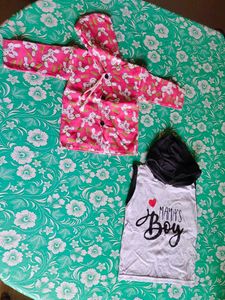 Cute Bunny Print Baby Hoodie