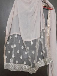 Embroidered Kurta with Trouser &amp; Dupatta