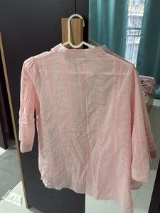 Pink Embroidered Blouse