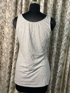 Grey Sleeveless Tank Top
