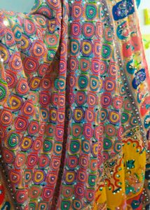 Beautiful Dupatta With Heavy Mirror&amp;Shimmer Work