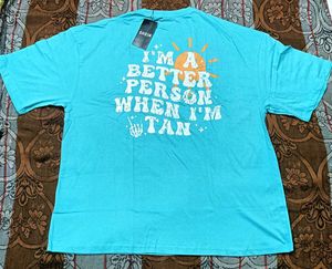 Shein "Better Person When I'm Tan" Graphic Tee