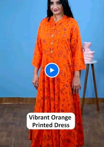 🧡🩵♥️ Aline Kurta Dresses