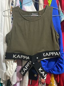 Kappa Band Tank Crop Top