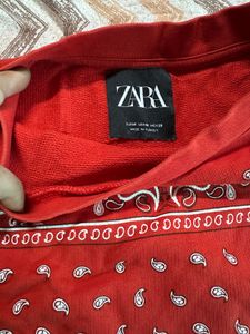 Red Long Sleeve Top