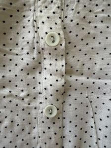 White Polka Dot Tunic Top