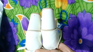 White Flower Sandals