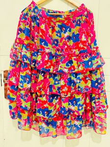 Bohemian Tiered Floral Print Maxi Dress