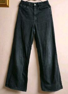 Wide Leg Dark Wash Denim Jeans