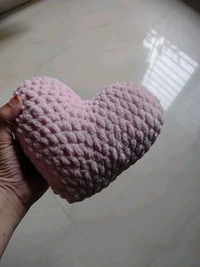 Crochet Heart Pillow