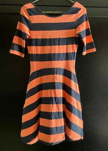 Striped Short Sleeve Fit &amp; Flare Dress 👗