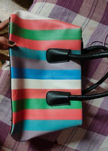 Striped Tote Bag