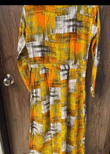 Abstract Print Ethnic Kurta