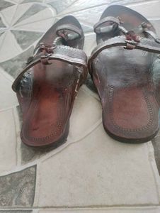 Genuine Leather Handmade Kolhapuri Chappals UK8