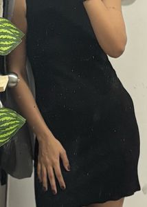 Sleek Black Sleeveless Mini Dress