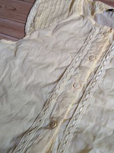 Light Yellow Lace Trimmed top