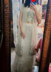Elegant White Lehenga Choli Set