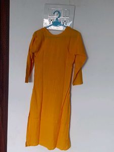 Yellow Embroidered Kurta