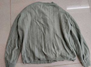 Soft Sage Green Cardigan+ Kurti combo ✨