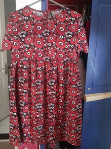Floral Knee Length Dress