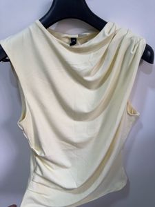 Chic Drape Neck Sleeveless Top