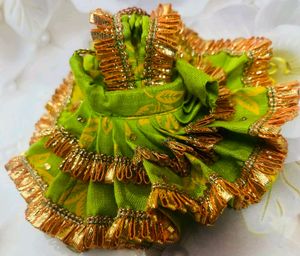Laddu Gopal Cotton Dress 2combo Set