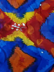 Vibrant Geometrical multi colour dupatta with 2.5