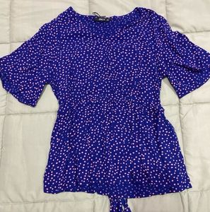 ONLY Casual Regular Sleeves PrintedWomen BlueTop
