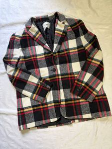 Classic Plaid Blazer Jacket