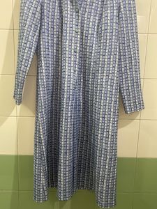 Vintage Blue Plaid Nightgown