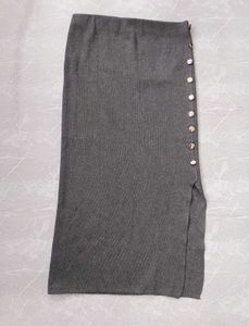 Chic Button-Detail Pencil Skirt