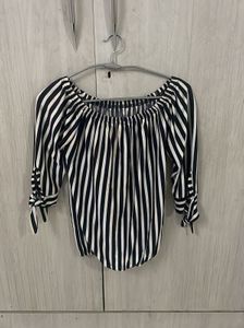 Striped Off-Shoulder Top