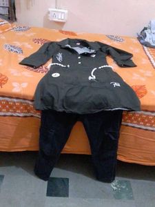 Crazy Chips Dark Green Blouse