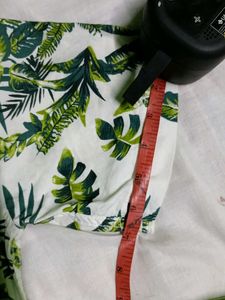 Tropical Leaf Print Men's Shirt