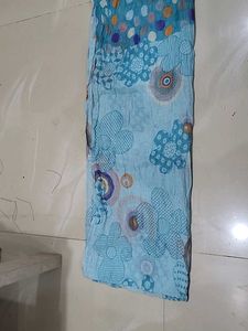 Light Blue Floral Print Dupatta