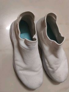 Comfortable White Slip-On Sneakers