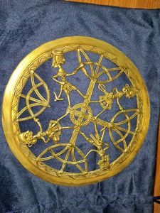 Vintage Brass Wall Art Decor