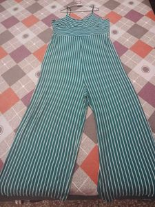 Striped Wide-Leg Jumpsuit