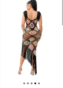 Boho Crochet Maxi Dress