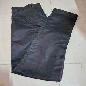 100% cotton Men's Black Dark Trousers