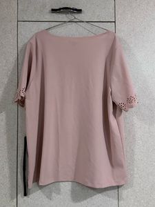 Elegant Pink Top with Cutout Sleeves