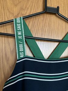 Striped Tank Top with Accent Straps