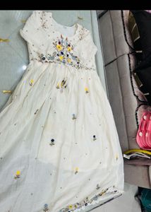 Embroidered Kurta Set with Palazzo Pants