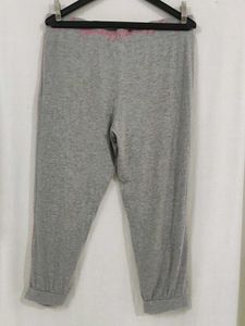 Gray Ruched Capri Pants