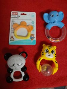 Cute Baby Teether Toys Set