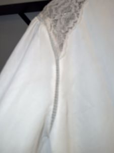 Elegant White Lace Detail Blouse