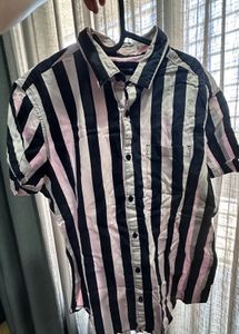 Men's Striped Short-Sleeve Shirt