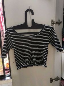 Striped Cropped Top