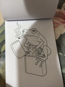Cool Frog Coloring Book Page
