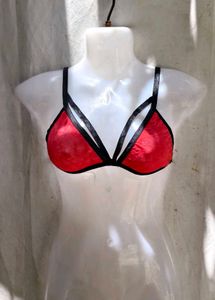 819. Red Strappy Bralette